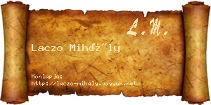 Laczo Mihály névjegykártya